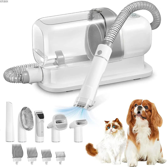 Pet Grooming Vacuum & Dog Grooming Kit with 2.3L Capacity Larger Pet Hair Dust Cup Dog Brush for Pet Hair Vacuum Cleaner