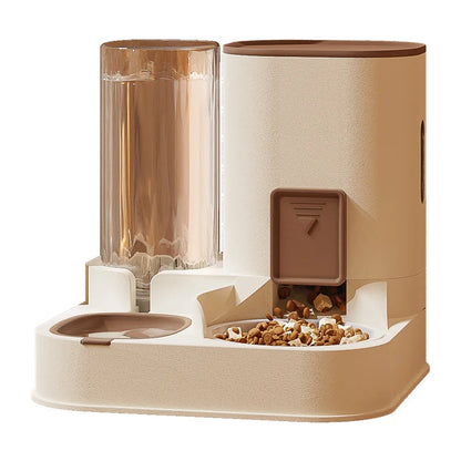 Automatic Pet Food and Water Dispenser & Food Container with Dry-Wet Separation